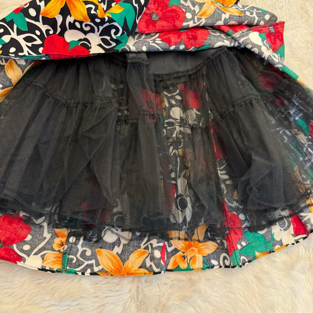 VTG 90s DBA-LA Floral Halter Dress 7 - Picture 4 of 12